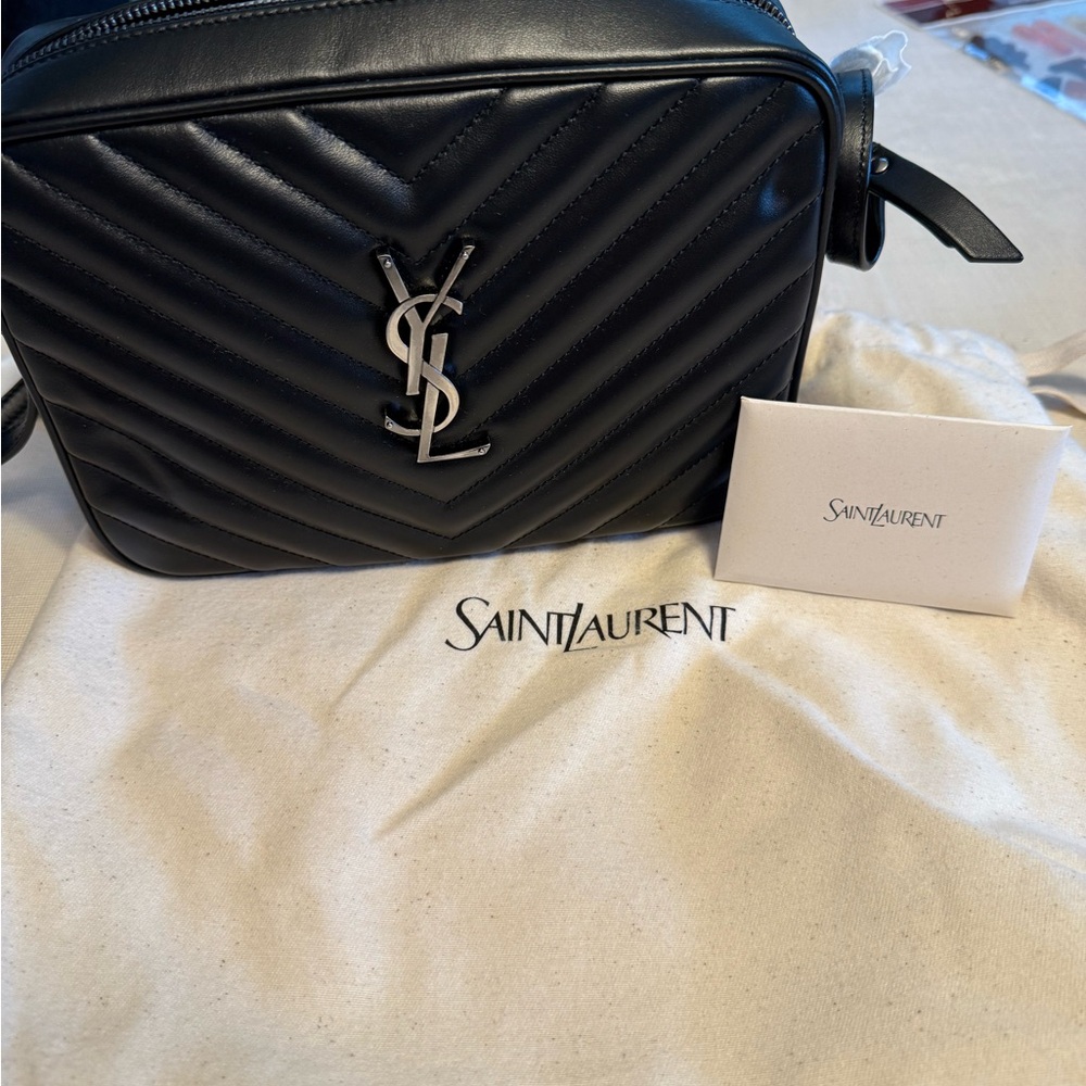 YSL Lou Monogram Leather Camera Crossbody Bag